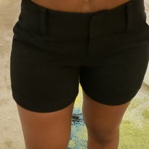 Nordstrom's Vince Camuto Cuffed Black Shorts